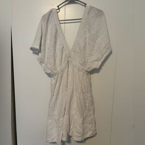 Aerie flutter sleeve V neck Dress